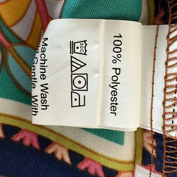 Rusttydustty Scarf Print Hanky Hem Cami Bohemian Dress Size Small - Picture 10 of 11